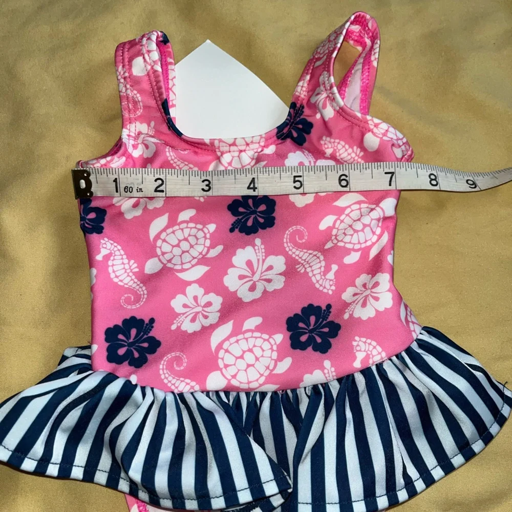 Flap Happy Kids UV 50 NWT Pink Ruffle Swimsuit Size 12M